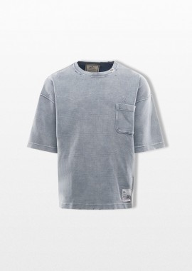 MAISON MIHARA YASUHIRO Ανδρικό Γκρι Bleached T-Shirt