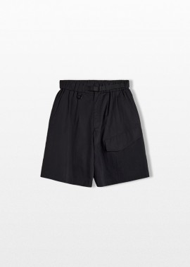 Y-3 - Y-3 Ανδρικό Μαύρο Wide Leg Shorts