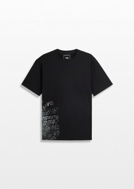 Y-3 - Y-3 Ανδρικό Μαύρο GFX T-Shirt