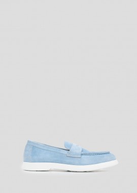 CALCE - CALCE Ανδρικό Μπλε Leather Loafers Blue