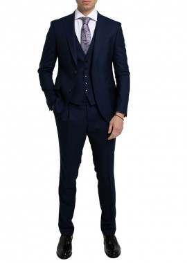 SARTORIA MONK - SARTORIA MONK Ανδρικό Μπλε Three Piece Suit
