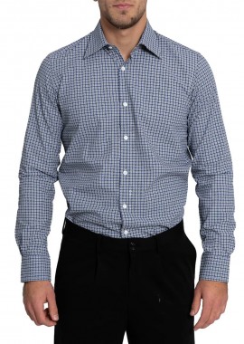 MONK Ανδρικό Μπλε Floral-Print Shirt