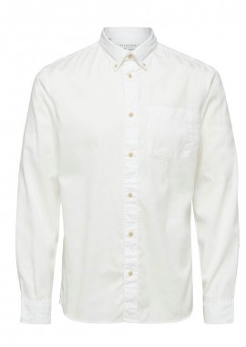 SELECTED HOMME Ανδρικό Λευκό Patch-Pocket Shirt/White