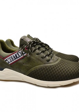 MUSTANG - MUNSTANG ΑΝΔΡΙΚΟ ΠΑΠΟΥΤΣΙ 4151-301-77 OLIVE