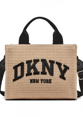 DKNY - DKNY HANDBAG TOTE HADLEE R51ADC80 NATURAL/BLACK