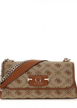 GUESS - GUESS ΓΥΝΑΙΚΕΙΑ ΤΣΑΝΤΑ NEDA CONVERTIBLE HWJP9654210 LATTE LOGO