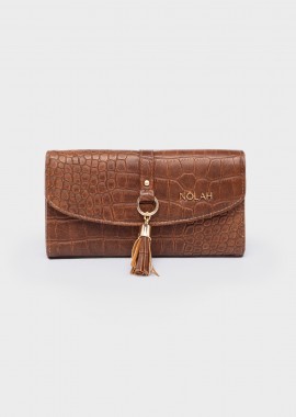 NOLAH - NOLAH ΓΥΝΑΙΚΕΙΑ ΤΣΑΝΤΑ CROCOLOVE BROWN