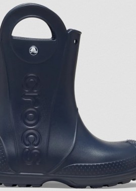 Παιδικές Γαλότσες Crocs Handle Rain Navy (Μεγέθη 28-31) ΜΠΛΕ