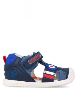 Βρεφικά Παπουτσοπέδιλα Biomecanics για Αγόρια Navy Blue (Μεγέθη 20-25) ΜΠΛΕ
