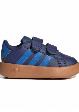 ADIDAS - Βρεφικά Παπούτσια Adidas Grand Court Cf για Αγόρια Navy/Brown (Μεγέθη 19-27) ΜΠΛΕ