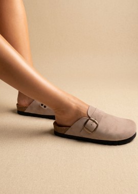 Plakton - Plakton Άνετα Clogs - 186354-15 - Sand Suede