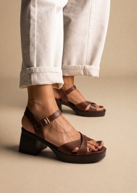 TFP Πέδιλα Με Μπαρέτα - L923 - Brown Matte