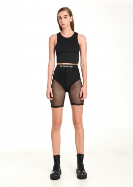 Cutcuutur - Mesh Biker Shorts