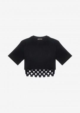 Bi-Layer T-Shirt in Black