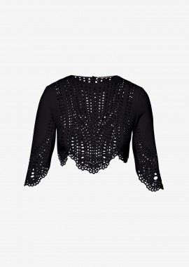 Cutcuutur - Long Sleeved Top in Black