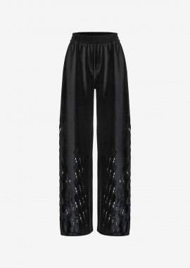 Sweatpants in Black Velour