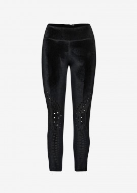Leggings in Black Velour