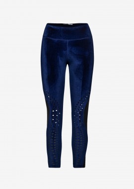 Leggings in Blue Velour