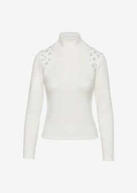 Turtleneck Sweater in White