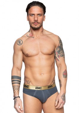 NINA CLUB ΣΛΙΠ ΑΝΔΡΙΚΟ ΓΚΡΙ-ΑΝΘΡΑΚΙ ΜΕ ΕΞΩΤΕΡΙΚΟ ΛΑΣΤΙΧΟ ΜΕΤΑΛΛΙΚΟ ΧΡΥΣΟ NC611METAL ΑΝΘΡΑΚΙ/ΧΡΥΣΟ