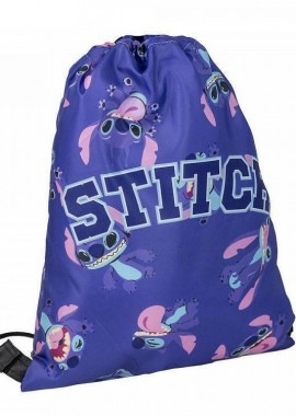 Disney Lilo and Stitch - Η πάνινη τσάντα - σάκος με κορδόνια DISNEY Lilo and Stitch Λιλά
