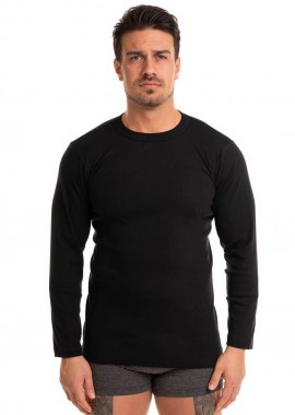 ΦΑΝΕΛΑ ΑΝΔΡΙΚΗ ΒΑΜΒΑΚΕΡΗ ΜΑΥΡΗ ΜΕ ΜΑΚΡΥ ΜΑΝΙΚΙ GIORGIO Μαύρο