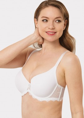 Norddiva - Σουτιεν Soft Plus Size Norddiva Λευκό