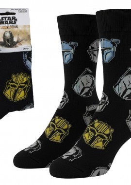 Star Wars - Star Wars The Mandalorian μακριά κάλτσα ενηλίκων Νο 38-45 Μαύρο
