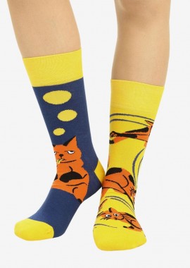 - ΚΑΛΤΣΕΣ UNISEX BONAMI SOCKS CAT ΠΟΛΥΧΡΩΜΕΣ Πολύχρωμο