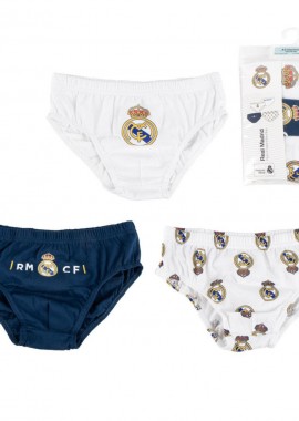Real Madrid - Real Madrid CF Παιδικά εσώρουχα Σλιπ 3 τεμάχια / συσκευασία Πολύχρωμο Πολύχρωμο