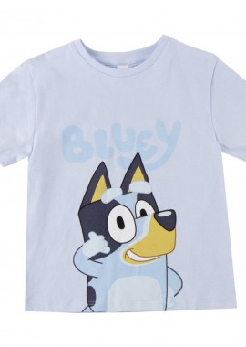 Bluey - Bluey Smile Παιδικό Κοντομάνικο Μπλουζάκι Μπλε Μπλε