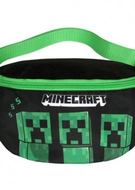 Minecraft - Minecraft Παιδικό Τσαντάκι Μέσης Πράσινο 22x14 cm Πράσινο