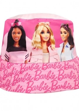 Barbie - Barbie Trio Παιδικό Καπέλο Τύπου Bucket Υφασμάτινο Ροζ