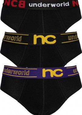 ΑΝΔΡΙΚΑ ΣΛΙΠ NINA CLUB ΣΕΤ 3 ΤΕΜΑΧΙΩΝ NC611 ΜΑΥΡΑ Μαύρο