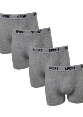 Filinda - Ανδρικό Boxer Sport Σετ 4 Τεμ A70129_2 Γκρι Γκρι