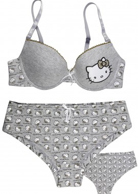 Σετ Hello Kitty Γκρι Γκρι