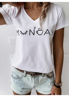 MONDAY WHITE TSHIRT