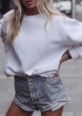 sense-shop - BIANCA BASIC SWEATSHIRT