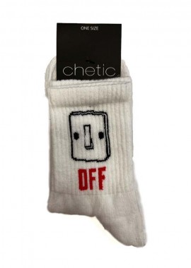 chetic socks - Κάλτσες με σχέδιο On Off unisex