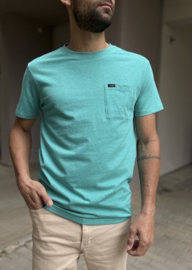 Lee Ultimate Pocket Tee ανδρικό τιρκουάζ μπλουζάκι L66JWT41