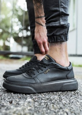 Ανδρικά μαύρα Casual Sneakers δίσολα 2222020Μ