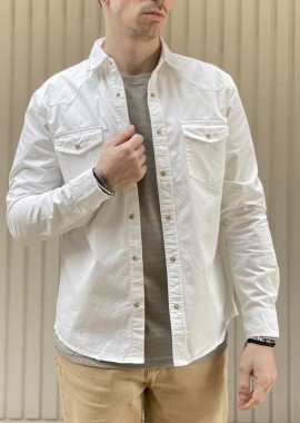 Bread and Buttons ανδρικό λευκό μακρυμάνικο πουκάμισο BC0151W