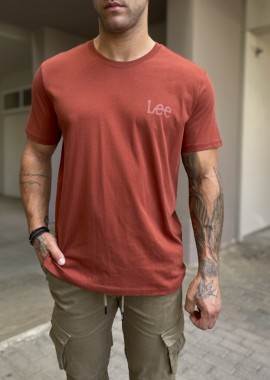 Lee Wobbly Ανδρικό T-shirt Κοντομάνικο Κεραμιδί 112355588