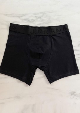 Ανδρικό βαμβακερό μαύρο μποξεράκι μονόχρωμο JR254203