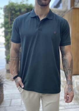Everbest ανδρική κυπαρισσί πικέ Polo μπλούζα Plus Size 252829K