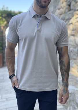 Origin ανδρική γκρι πικέ Polo μπλούζα Plus Size 252723