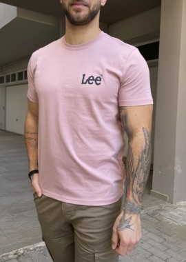 Lee Wobbly T-shirt ροζ με στάμπα 112364536