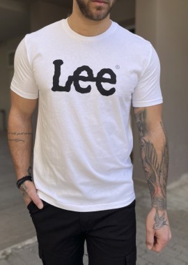 Lee Wobbly Logo Tee ανδρικό μπλουζάκι λευκό L65QAI12