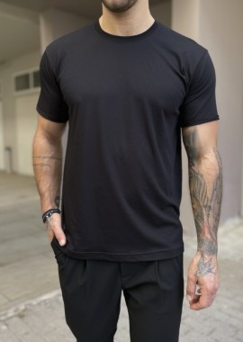 Everbest Ανδρικό T-shirt Κοντομάνικο μαύρο 252815