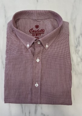 Ανδρικό κόκκινο πτι καρό πουκάμισο CA2520